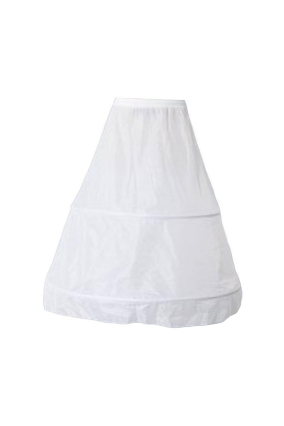 dding Crinoline 2 Hoops Skirt Underskirt Elastic Waist Bride Pannier dding