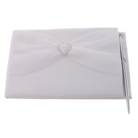 dding Party Reception Guestbook and Pen Set Tulle