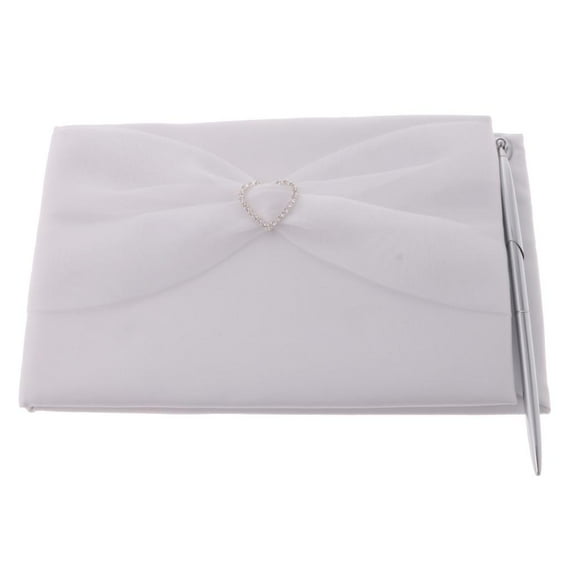 dding Party Reception Guestbook and Pen Set Tulle