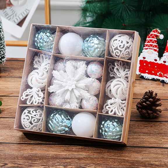 ddioayh 22Pcs Shatterproof Christmas Ornaments Set with Assorted Shapes for Holiday Tree Decorations