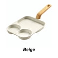 thumbnail image 1 of ddioayh 3-in-1 Non-Stick Frying Pan with Divided Compartments, Aluminum Alloy Base for Even Heating, 27x20cm Breakfast Cooking Pan for Eggs/Pancakes/Veggies, 1 of 3