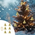 thumbnail image 1 of ddioayh [6PCS Golden Christmas Tree Pendants - Lightweight DIY Holiday Decorations with Hanging Loops, 5x4x2cm], 1 of 9