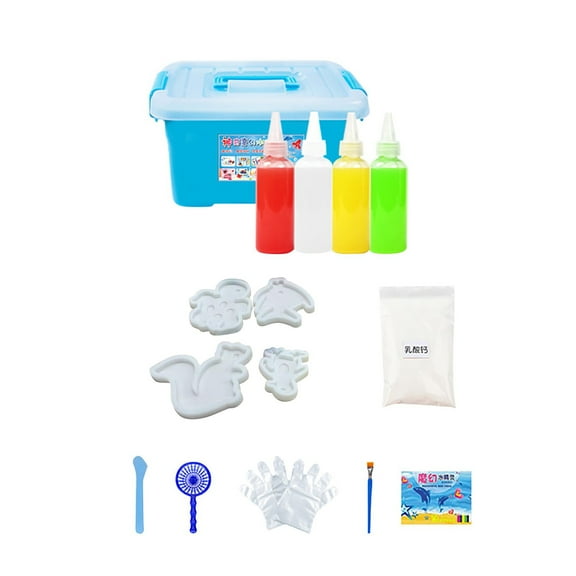 ddioayh 8.1 fl oz DIY Liquid Solution Craft Kit, Non-Toxic Liquid Mixing Supplies for Creative Science Experiments, Home Art Projects, Party Activities