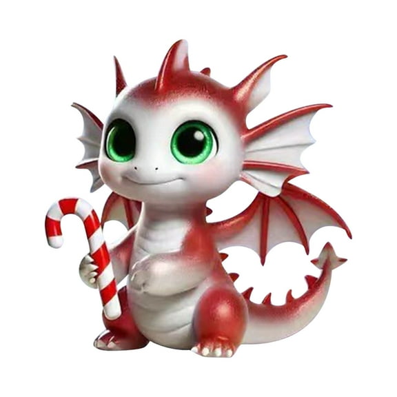 ddioayh Acrylic Christmas Dinosaur Hanging Ornaments for Tree & Car Decorations, Festive Holiday Gift with Lanyard, Durable Decorative Set