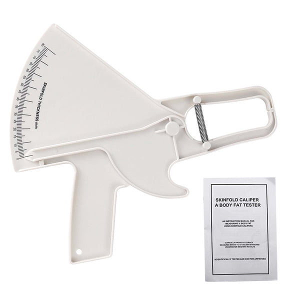 ddioayh Body Fat Caliper with Double Spring Mechanism Accurate Body Fat Measurement Tool 0-80mm Range 0.5mm Precision for Fitness and Health Tracking