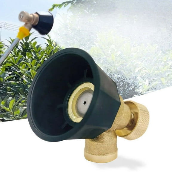 ddioayh Brass Adjustable Atomization Nozzle - 360° Mist Spray High Pressure Spray Tool-Like Accessory with 5cm Brass Body for Agriculture, Gardening, Roof Cooling