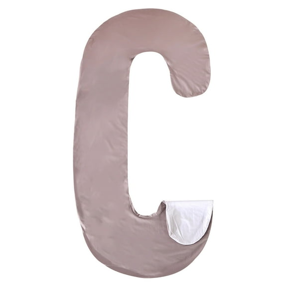 ddioayh C-Shaped Pregnancy Pillow Cover for Maternity Support & Side Sleeping, Soft Green Removable Pillowcase with Lumbar Support, Multi-Functional Cushion for Sofa Bed Home Decor