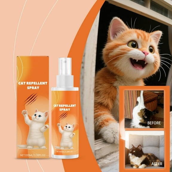 ddioayh Cat Deterrent Spray 100ml - Natural Botanical Formula to Stop Scratching & Licking, Bitter Taste Training Aid for Furniture Protection & Habit Correction