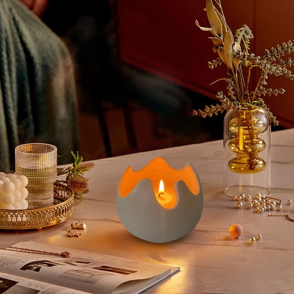 ddioayh Ceramic Scented Candle Mug with Soy Wax for Birthdays Christmas Gifts, 9x7cm Eggshells Design Home Decor (Black/White/Red)