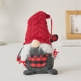 thumbnail image 1 of ddioayh Christmas Couple Doll Ornament for Gift Protection and Holiday Decor with Knitted Hat Rudolph Design, 1 of 3