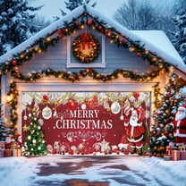 ddioayh Christmas Garage Door Cover Decorations - Extra Large Hanging Backdrop for Indoor and Outdoor Holiday Party, Festive Atmosphere Creator