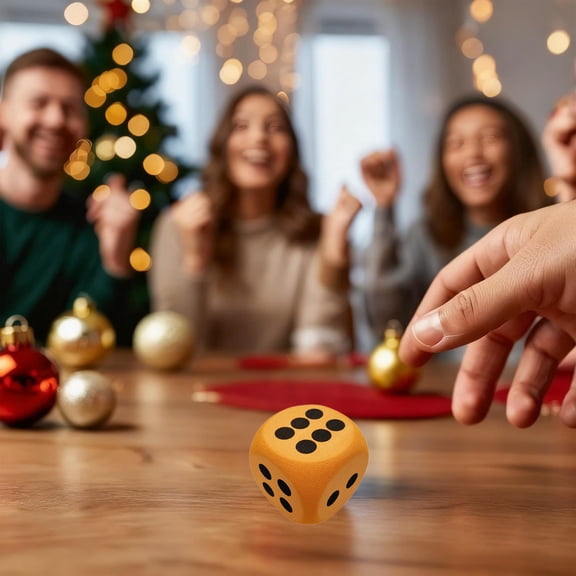 ddioayh Christmas Gift Exchange Dice Set for Holiday Party Games With Customizable Rules and Festive Designs