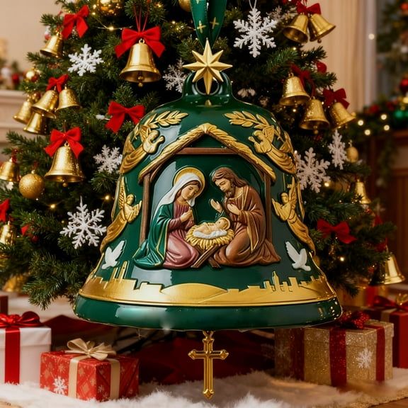 ddioayh Christmas Nativity Pendant Ornament for Tree Décor, Crafted for Festive Celebrations and Inspirational Holiday Display