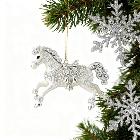 ddioayh Christmas Tree Ornaments Acrylic 2D Festive Round Ornaments for Holiday Decor with Pre-Attached Ribbon Indoor and Outdoor Use