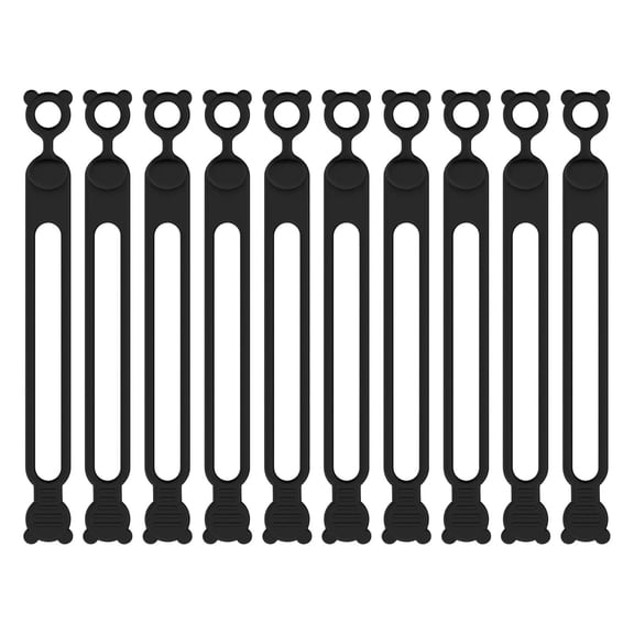 ddioayh Data Cable Organizer,2025 Upgrade Silicone Headphone Organizer,Silicone Cable Ties Reusable Cable Management Organizer Multipurpose Elastic Cord Organizer