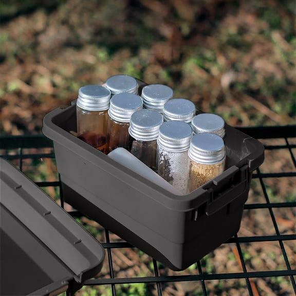 ddioayh Outdoor Desktop Mini Storage Box,Seasoning Bottle Storage Box,Camping Tools Barbecue Tools Storage Box for Miscellaneous Storage