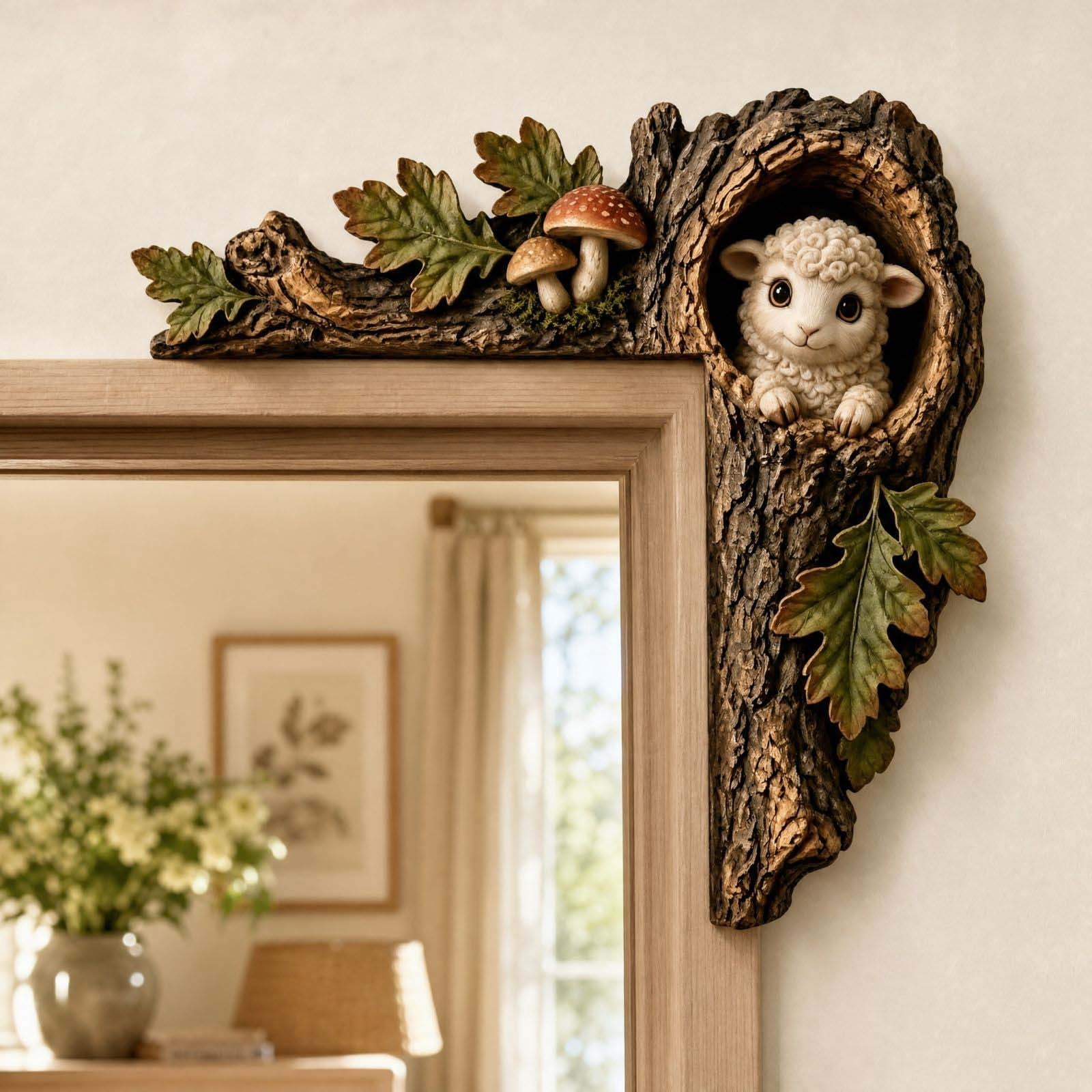 Sheep Corner ddioayh Clearance! Sheep Door Corner Hanging 2D Printed Wood Cutout ...