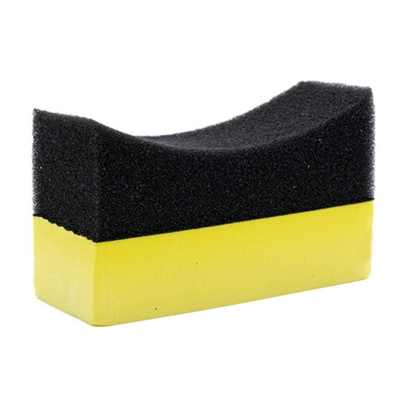 ddioayh Tire Dressing Applicator,Wheel Dressing Tire Shine Applicator Pad with Lid,Reusable Wheel Detailing Foam Tire Waxing Wipe Polishing Sponge,Universal Car Accessories