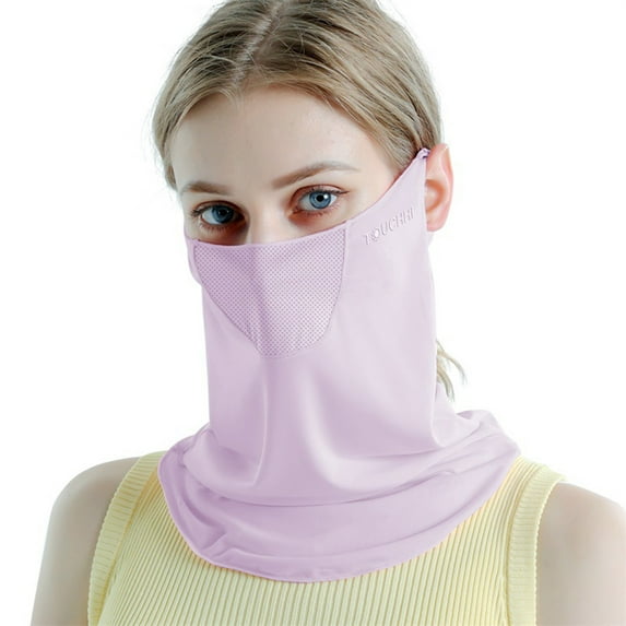 ddioayh Women's Sunscreen mask Breathable Ice Silk Veil Anti-UV face and Neck Cover Suitable for Summer Outdoor Sports