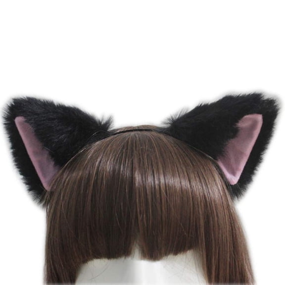 ddioayh Cosplay Headband Adjustable Cat Ears Soft Faux Fluff Anime Party Costume Accessories for Halloween Carnival Cosplay Prop