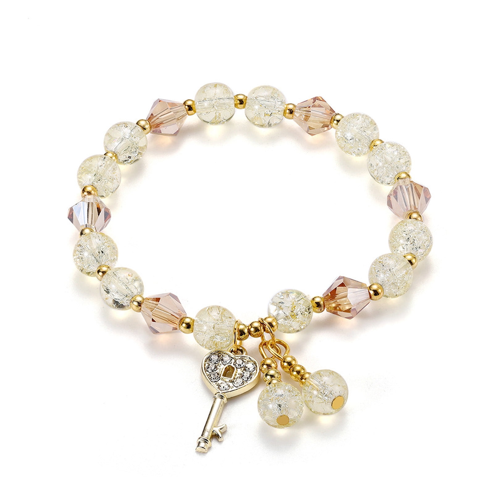 ddioayh Crystal Pearl Bracelet for Women Handmade Layered Luck Bead — free download