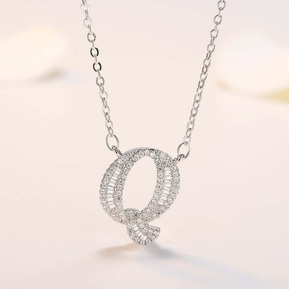 ddioayh Customized Mother Daughter Plated Necklace with 26 English