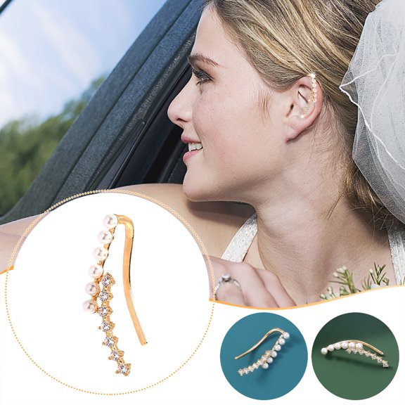 ddioayh Diamond-Star-Style Earrings Single Ear Stud Earring for Prom Party Wedding Banquet Daily Wear
