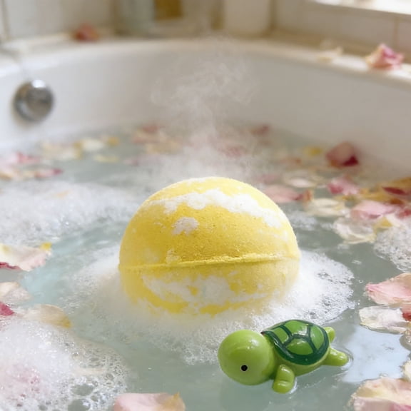 ddioayh Easter Bunny Shaped Bath Ball Handmade with Natural Botanicals and Clays for Aromatherapy Relaxing Bath Creates Creamy Lather to Cleanse and Moisturize Skin