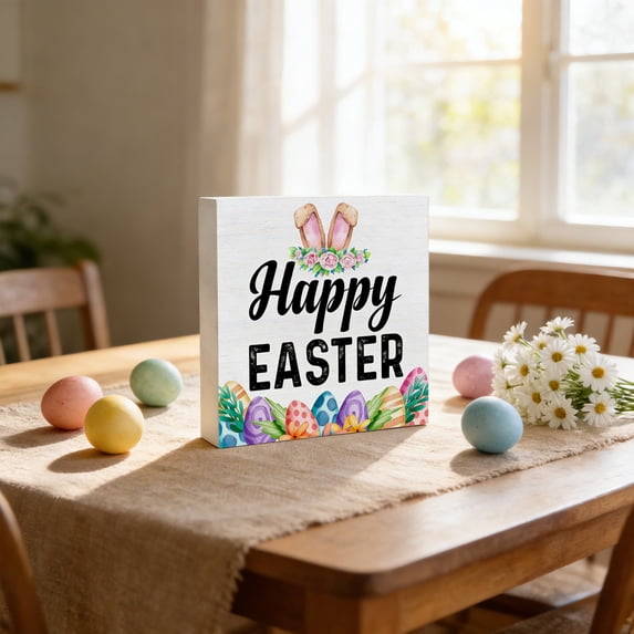 ddioayh Easter Rabbit Ornament with Exquisite Detail and Sleek Lines Waterproof Durable for Desk Home Living Room Decor Indoor Outdoor Use Perfect for Easter Decoration