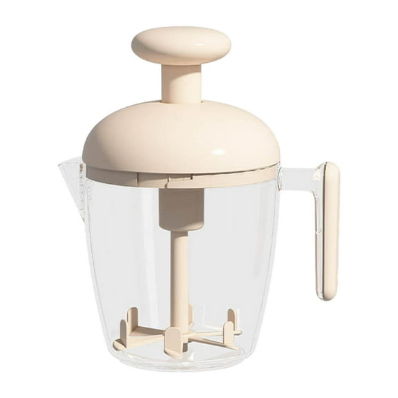 ddioayh Egg Beater and Strainer Cup Manual Press & Rotate Operation with Built-in Strainer Multifunctional Kitchen Tool, Durable Construction Space-Saving Design for Baking & Cooking