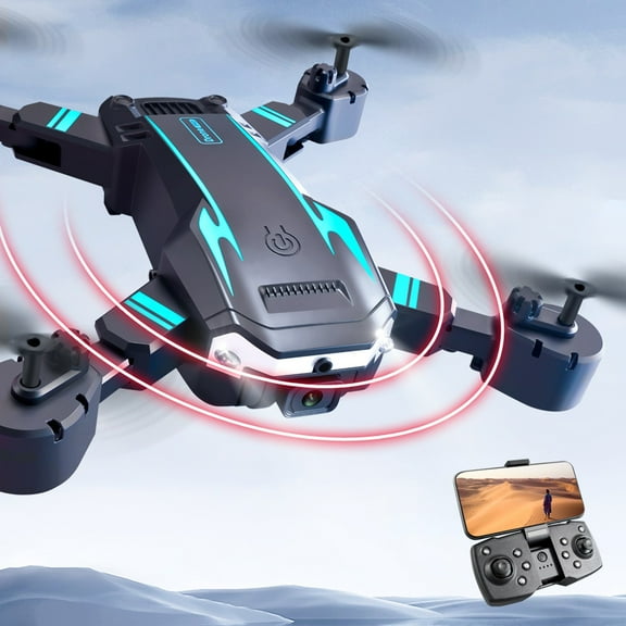 ddioayh Foldable RC Drone Quadcopter With 1080P HD Camera, 360° Obstacle Avoidance, Altitude Hold, Route Fly & VR Compatibility