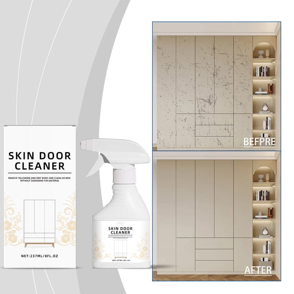 ddioayh Furniture Cabinet Door Cleaner Spray - Multi-Functional Stain Remover, 237ml Safe Formula for Yellow Stain Removal & Surface Protection