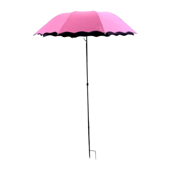 ddioayh Garden Parasol Plant Shade Sun Protection Awning With H Shape Stake For Outdoor Planter Flower Bed Easy Installation 65cm Diameter
