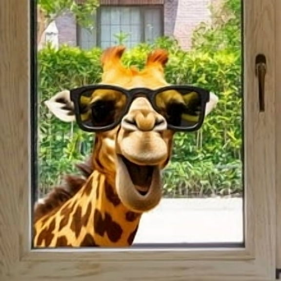 ddioayh Glass Window Cling Stickers - Removable PVC Decorative Film for Home Decor, Sunshine Yellow Color, 30x30cm Easy Application Wall Stickers for Living Room & Bedroom