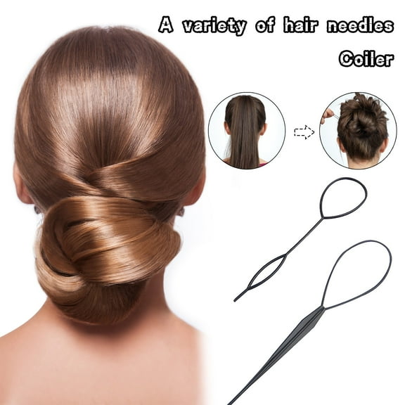 ddioayh Hair Styling Tool Set for Braiding and Bun Making, 2 Sizes Hair Twist Helper with Easy DIY Hairstyles Design for Women Girls