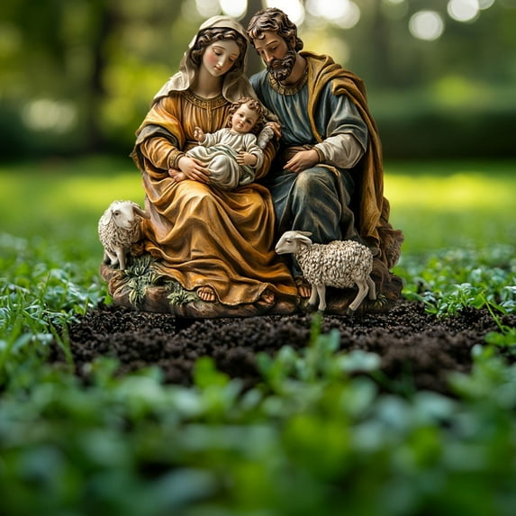 ddioayh Jesus Nativity Scene Outdoor Decoration, Waterproof Durable Garden Lawn Stake Cardboard Ornament for Patio, Yard, Christmas Holiday Religious Home Decor