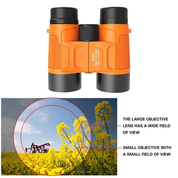 ddioayh Kids Binoculars 8×40 HD Optics with Foldable Design for Bird Watching & Outdoor Adventures, Lightweight 0.29lb Educational Learning Telescope for Child Nature Exploration