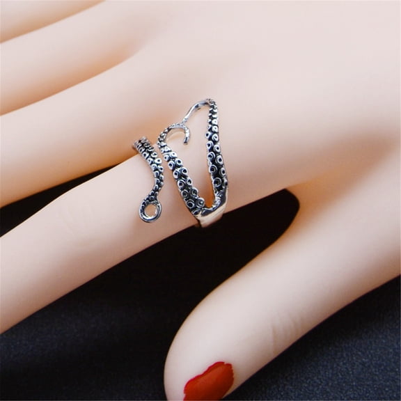 ddioayh Octopus Claw Ring Vintage Retro Style Unisex Comfortable Fashion Jewelry for Wedding Anniversary Celebration and Gift Giving