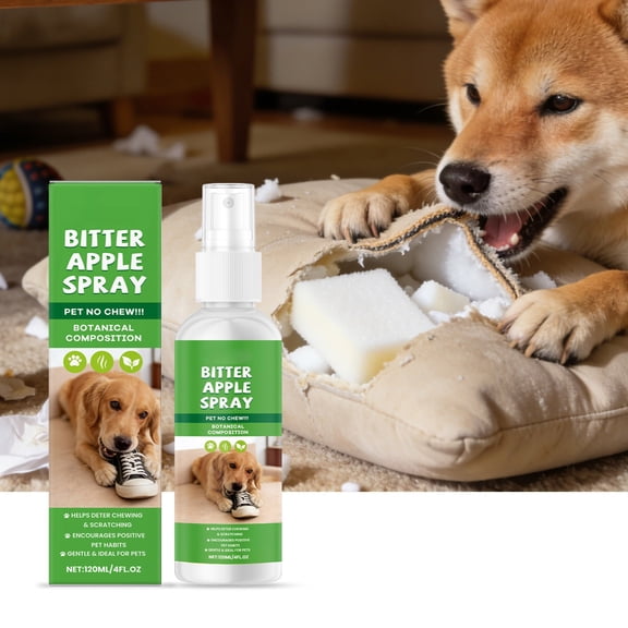 ddioayh Pet Chew Deterrent Spray Mild Formula with Behavior Modification to Stop Chewing on Furniture Shoes and Electrical Cords 120ml