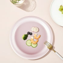 ddioayh Plastic Plates Nordic Style Shatterproof Lightweight Round Serving Plates for Kitchen Snack and Fruit Use Eco Friendly Dishware