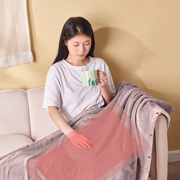 ddioayh Portable USB Electric Blanket with 15S Fast Heating Technology 3 Temperature Settings for Office Home Travel Camping Use Heats Hands Legs Waist and Abdomen