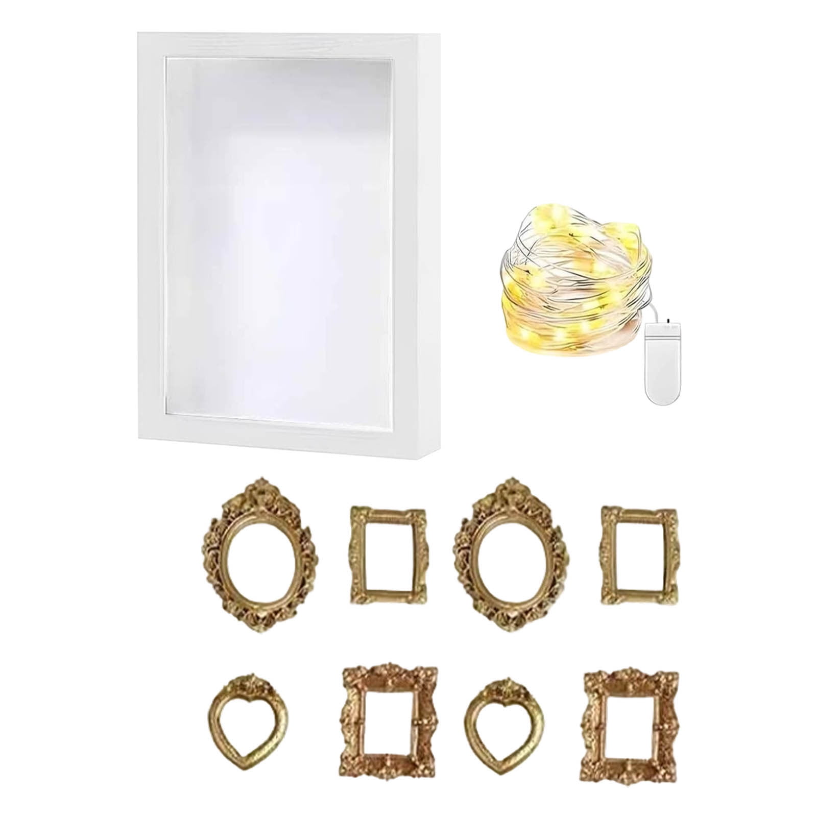 ddioayh Shadow Box Personalized Memory Display Creative DIY Kit with 8 ...