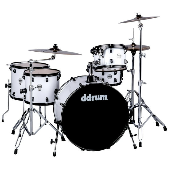 ddrum Journeyman Gen. 2 Rambler 5-Piece Drumset w/ Hardware - White