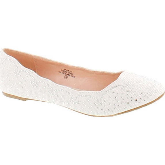 de Blossom Footwear Women's Baba-54 Sparkly Crystal Rhinestone Ballet Flats