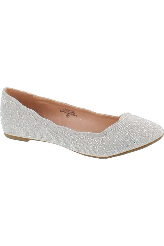 Footwear Women's Baba-54 Sparkly Crystal Rhinestone Ballet Flats