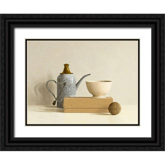 de Bont, Willem 24x19 Black Ornate Wood Framed with Double Matting Museum Art Print Titled - Chinese Puzzle