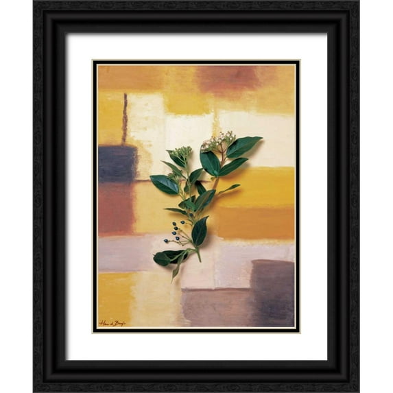 de Bruijn, Hans 19x24 Black Ornate Wood Framed with Double Matting Museum Art Print Titled - Timeless colours II