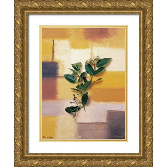 de Bruijn, Hans 25x32 Gold Ornate Wood Framed with Double Matting Museum Art Print Titled - Timeless colours II