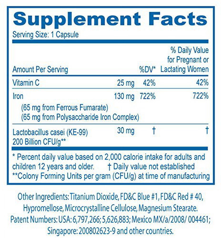 de Fusion Iron Supplement 65 mg Ferrous Fumarate 65 mg