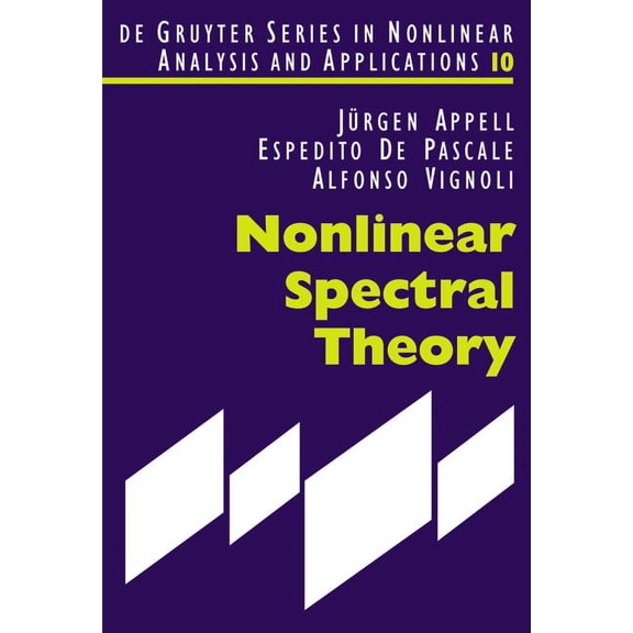 de Gruyter Nonlinear Analysis and Applic Nonlinear Spectral Theory, Book 10, (Hardcover)